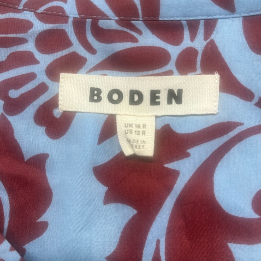 Boden Blue and Burgundy Floral Maxi Dress - Picture 5 of 7